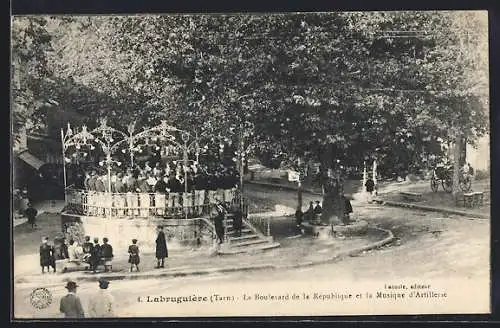 AK Labruguière, Le Boulevard de la République et la Musique d`Artillerie