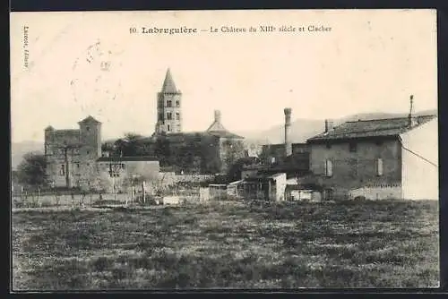 AK Labruguière, Le Chateau du XIIIe siècle et Chlocher