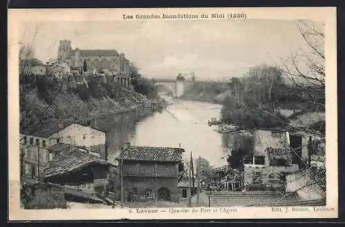 AK Lavaur, Quartier du Port et l`Agout