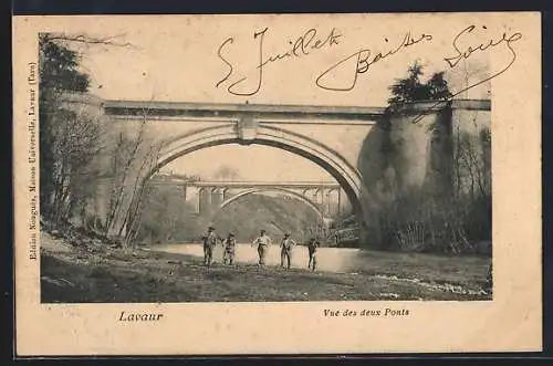 AK Lavaur, Vue des deux Ponts