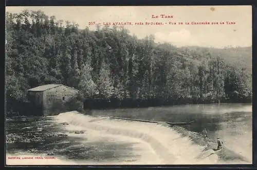 AK Les Avalats /St-Juéry, Vue de la Chaussée sur le Tarn
