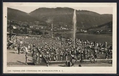 AK Schreckenstein a. E., Das Thermal- und Strandbad zur Hochsaison