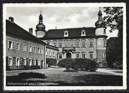 AK Schönpriesen a. E., Das neue Schloss