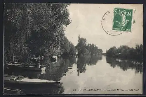 AK Vaux-sur-Seine, Coin de Peche