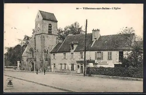 AK Villennes-sur-Seine, l`eglise