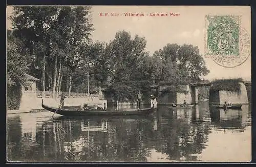 AK Villennes, Le vieux Pont