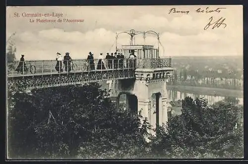 AK Saint-Germain-en-Laye, La Plateforme de l`Ascenseur