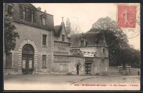 AK Saint-Germain-en-Laye, La Spa francais, L`entrée