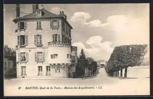 AK Mantes, Quai de la Tour, Maison des Arquebusiers