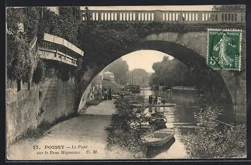 AK Poissy, Le Pont sur le Bras Migneaux