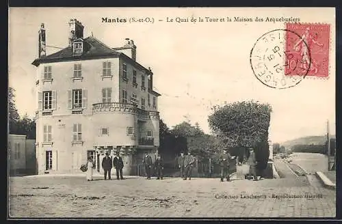 AK Mantes /S.-et-O., Le Quai de la Tour et la Maison des Arquebusiers