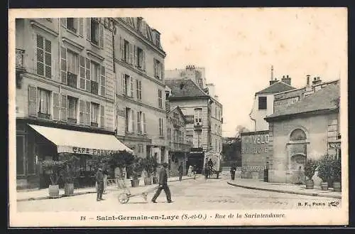 AK Saint-Germain-en-Laye, Rue de la Surintendance, Café Francois