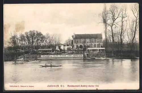 AK Juziers, Restaurant Aubry dans l`Île, Gasthaus