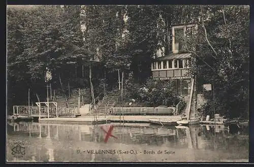 AK Villennes /S.-et-O., Bords de Seine