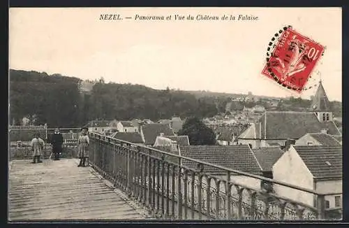 AK Nezel, Panorama et Vue du Chateau de la Falaise