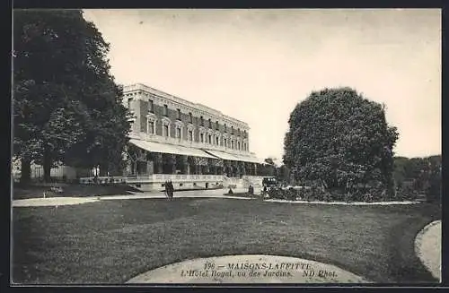 AK Maisons-Laffitte, L`Hotel Royal, vu des Jardins