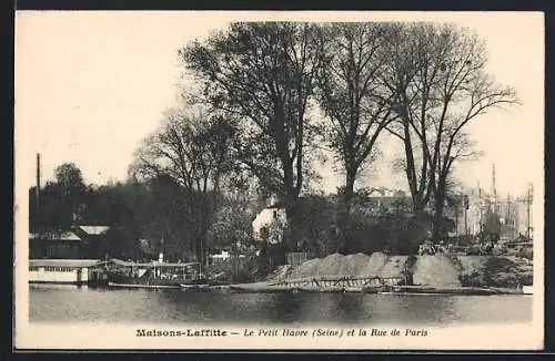 AK Maisons-Laffitte, Le Petit Havre et la Rue de Paris