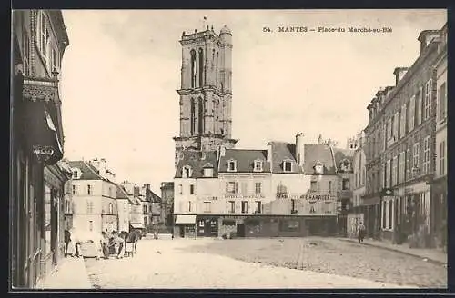 AK Mantes, Place du Marché-au-Blé