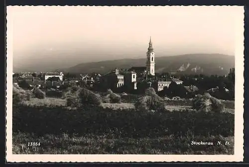 AK Stockerau, Gesamtansicht mit Kirche