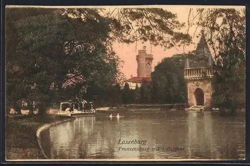 AK Laxenburg, Franzensburg mit Ueberfuhr