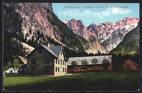 AK Weichselboden, Schützenauer's Gasthaus in der Höll