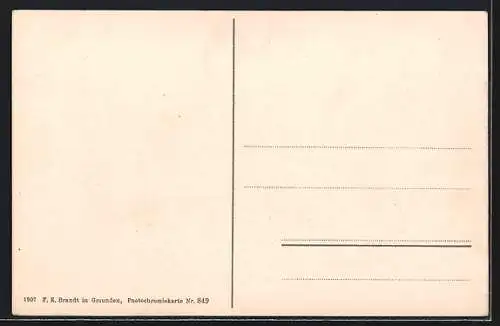 AK Bad Aussee, Teilansicht mit Alt-Aussee, Seen und Bergpanorama