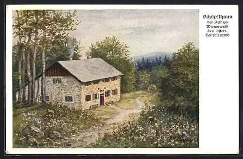 AK Kaumberg, Schöpflhaus der Sektion Wienerwald des Österreichischen Touristenklub