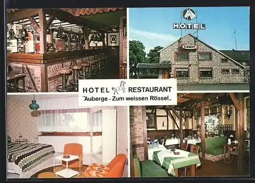 AK Lichtenbusch-Eynatten, Hotel-Restaurant Zum weissen Rössel, Rue de Raeren 26