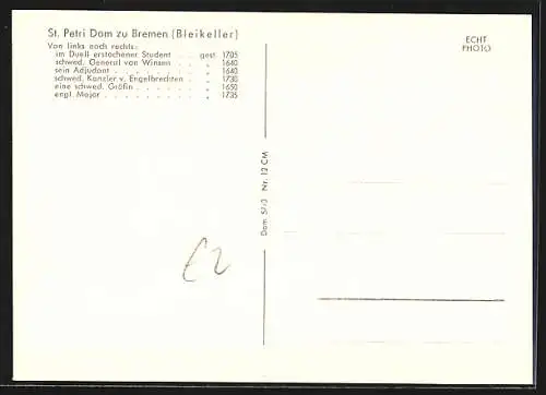 AK Bremen, Bleikeller im St. Petri-Dom