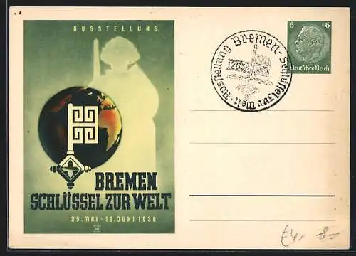 AK Bremen, Ausstellung Schlüssel zur Welt, 1938