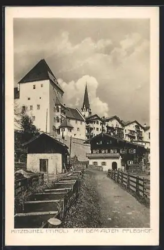 AK Kitzbühel, Ortspartie mit altem Pfleghof