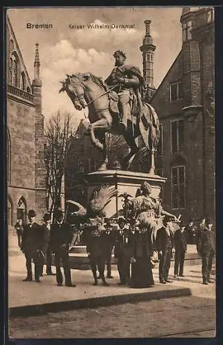 AK Bremen, Kaiser Wilhelm-Denkmal