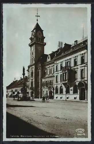 AK Leibnitz, Hauptplatz mit Rathaus