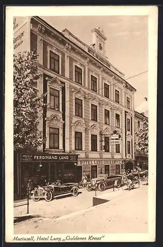 AK Mariazell, Hotel Scherfler Goldenes Kreuz