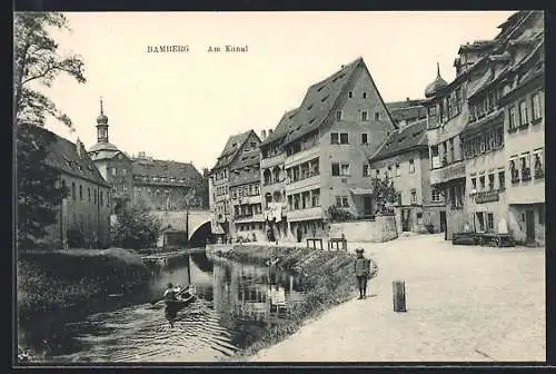 AK Bamberg, Strasse am Kanal