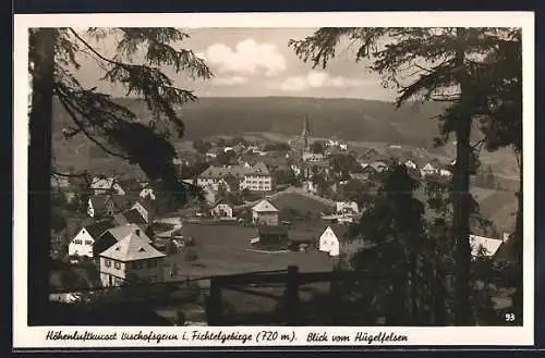 AK Bischofsgrün, Gesamtansicht vom Hügelfelsen aus