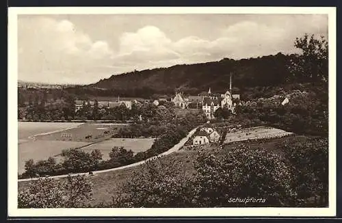 AK Schulpforta, Ortsansicht mit Sportplatz