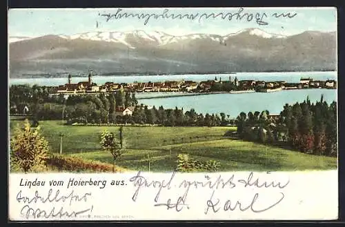 AK Lindau / Bodensee, Ortsansicht vom Hoierberg aus