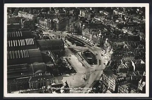 AK Frankfurt, Fliegeraufnahme Hindenburgplatz