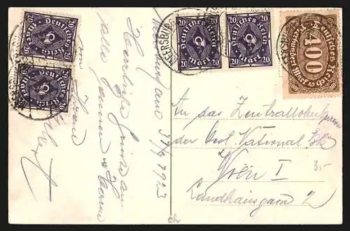 Künstler-AK Zeno Diemer: Meersburg am Bodensee, Ortsansicht vom See aus
