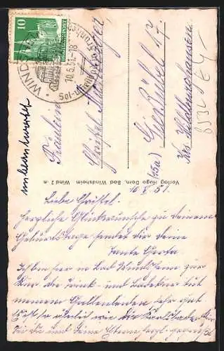 AK Bad Windsheim /Mfr., In der Seegasse