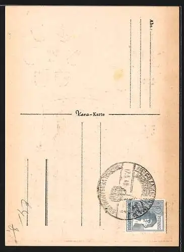 AK Frankfurt / Main, Frankfurter Wappen, Jahrhundertfeier 18. Mai 1848-1948, Paulus-Kirche