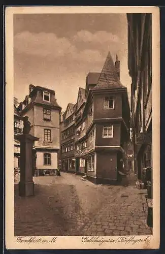 AK Alt-Frankfurt, Goldhutgasse, Fünffingereck