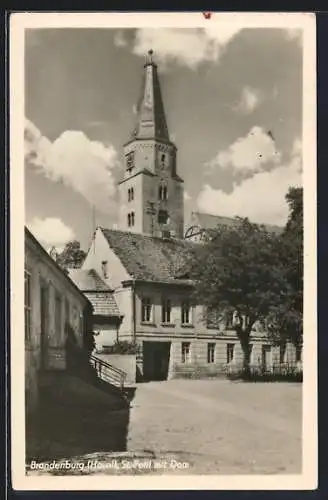 AK Brandenburg / Havel, St. Petri mit Dom