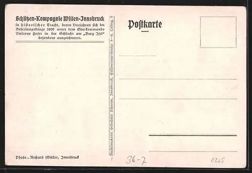 AK Innsbruck, Schützen Kompagnie, Katholikentag in Wien 1933