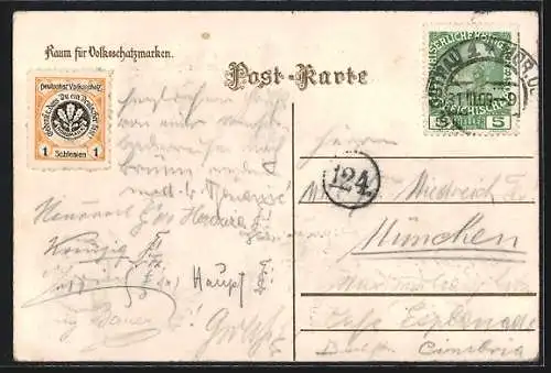 AK Deutschland, Volksschutz-Briefmarken Nordmark