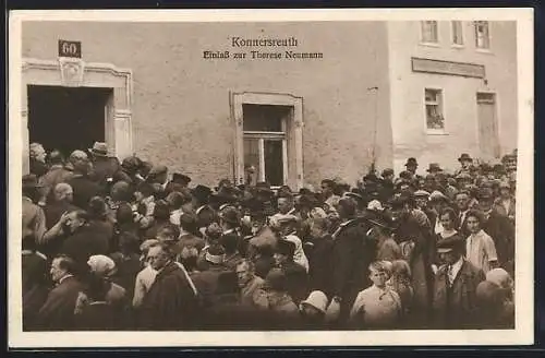 AK Konnersreuth, Einlass zur Therese Neumann