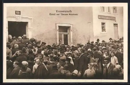 AK Konnersreuth, Einlass zur Therese Neumann