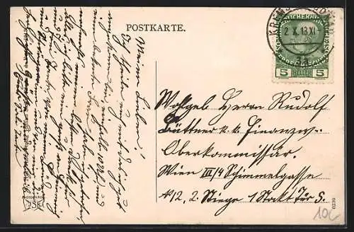 AK Krems a. d. Donau, Gesamtansicht vom Berg aus