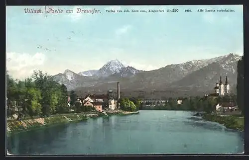 AK Villach, Partie am Drauufer